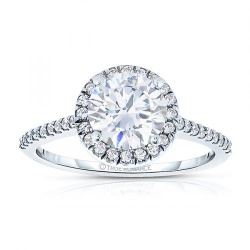 RM1301R - Round Cut Halo Diamond Engagement Ring
